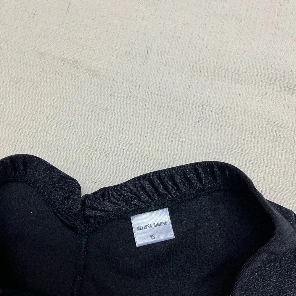 Melissa Simone XS black capri swim pants